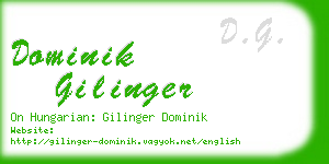 dominik gilinger business card